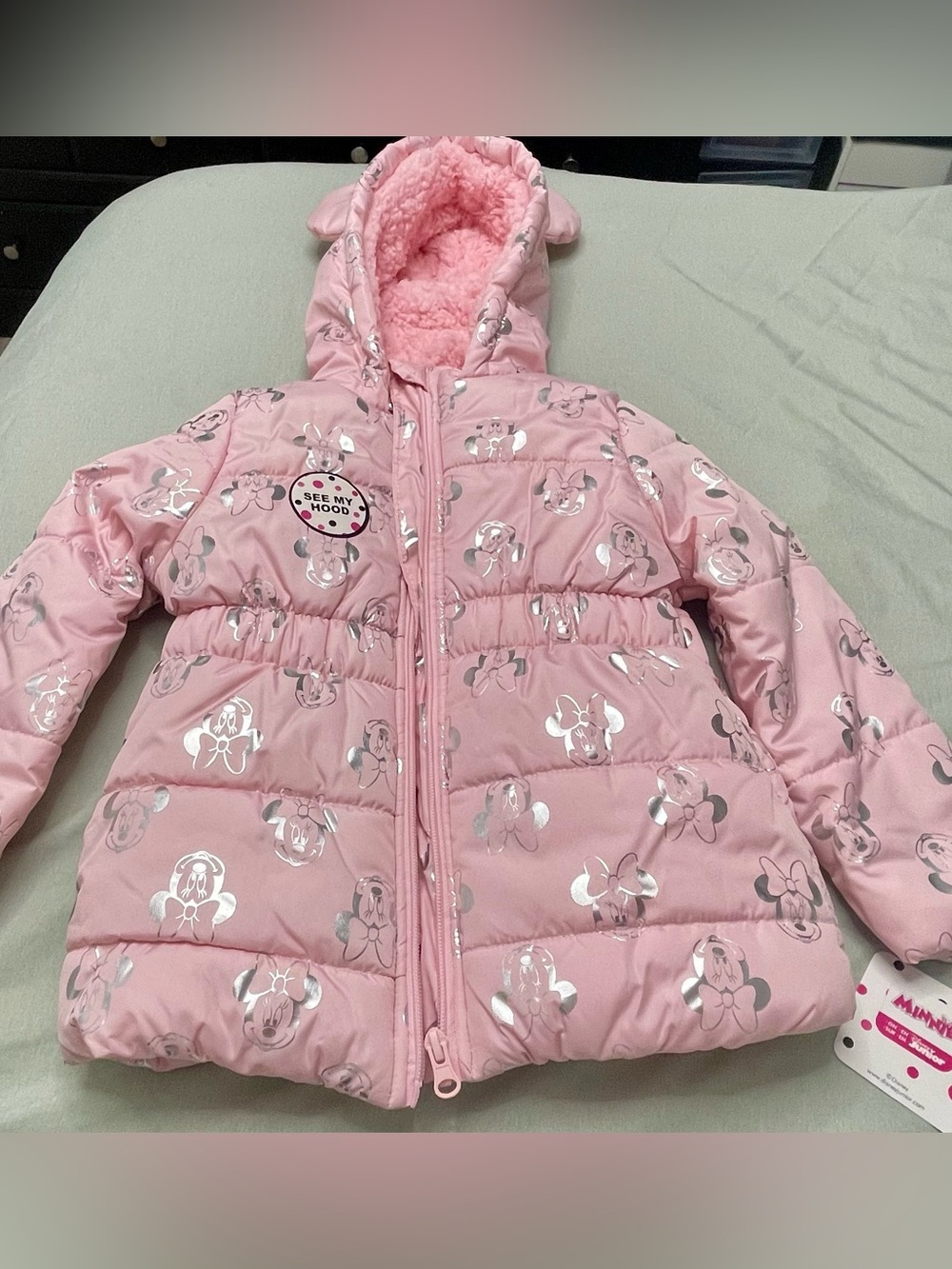 Kids Pink Sherpa Jacket